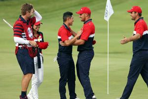 Ryder Cup: USA win on home soil as hosts produce record victory