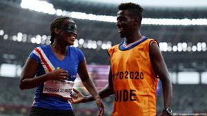 Paralympics: Cape Verde guide proposes to runner on track