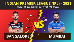 IPL 2021: RCB vs MI, Match 39 Toss, Playing XIs: Mumbai Indians opt to bowl; Hardik Pandya back for MI