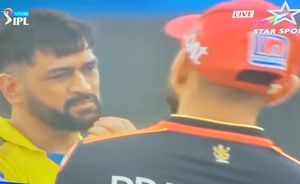MS Dhoni starts India mentor job amid IPL 2021; watch MSD in discussion with Virat Kohli!