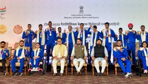 Sports Minister felicitates triumphant Paralympians, hopes for better show in 2024