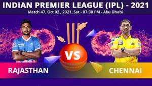 IPL 2021: RR vs CSK, Match 47: Toss, Playing XI: Rajasthan Royals elect to field against Chennai Super Kings