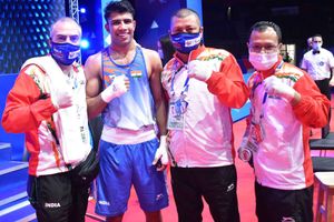 Sumit extends winning run, advances into pre-quarters at the 2021 AIBA Men’s World Boxing Championships