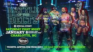 AEW Battle of the Belts announced; Black Friday Rampage card set