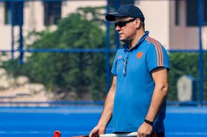 Here as relationship coach for junior team: Graham Reid