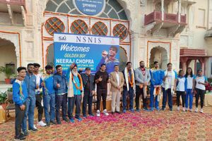 Golden boy Neeraj Chopra felicitated at SAI NSNIS Patiala after Khela Ratna 2021 award
