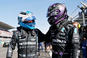 Hamilton 'so proud' of Bottas pole after record-breaking Mercedes one-two in qualifying