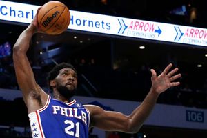Embiid carries 76ers to OT win with 43-point double-double, Warriors' Curry sinks half-court buzzer-beater