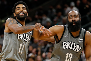 Harden records 66th career triple-double as Nets beat Spurs to top east, LeBron leads Lakers rally