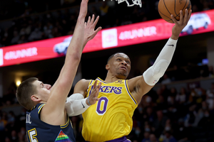 Jokic triple-double condemns Lakers to third straight defeat, Durant injured as Nets win