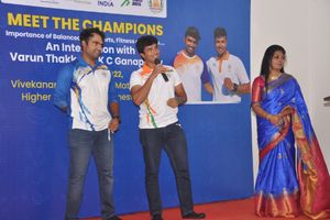 Olympic Sailors KC Ganapathy and Varun Thakkar take PM Modi's ‘Meet the Champions' campaign to TN