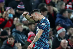 Liverpool 0-0 Arsenal: Gunners hold firm despite Xhaka red as Minamino misses late sitter