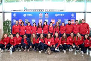 Spain women's team arrive in Bhubaneswar for the FIH Hockey Pro League 2021/22 matches against India