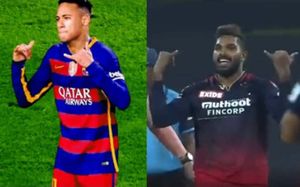 IPL 2022: WATCH! Wanindu Hasaranga of RCB celebrates like Neymar of PSG against KKR