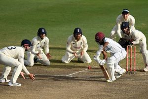 Marathon man Brathwaite's record-breaking half-century saves a draw for Windies
