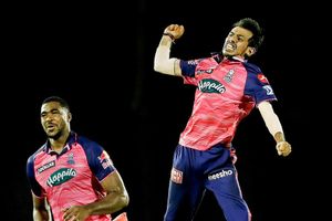WATCH! Chahal does an Mbappe, McCoy brings in Pushpa to celebrate wickets