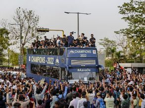 IPL 2022: Gujarat Titans take out victory parade on open-top bus, meet state CM