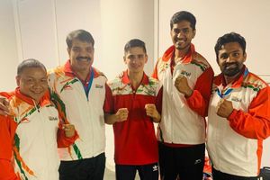 Indian boxer Sachin advances to quarter-finals in Elorda Cup