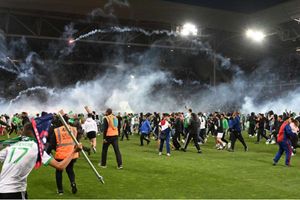 Saint-Etienne get three-point deduction and four-game stadium ban for crowd trouble