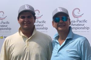 Nikhil Chopra takes time off T20 World Cup commentary to caddie for son Krishnav at Asia-Pacific Championship
