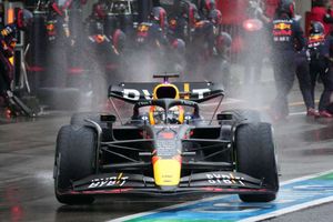 Verstappen victory enough for title after Leclerc penalty in rain-shortened race