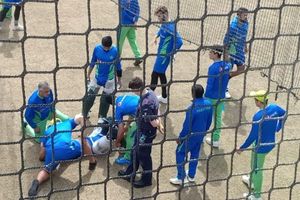 T20 World Cup 2022: Shan Masood gets hit in the head by Mohammad Nawaz's stray shot, rushed to hospital