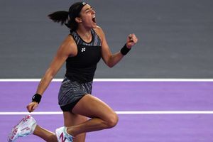 Garcia dominates Sakkari to reach title match at WTA Finals in Fort Worth