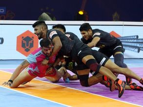PKL: Jaipur Pink Panthers vs U Mumba, Highlights: Arjun Deshwal shines as Panthers register massive victory