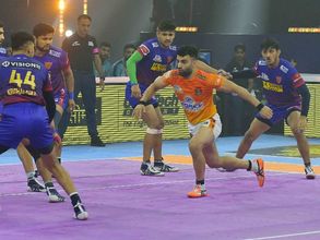 PKL: Puneri Paltan vs Dabang Delhi, Highlights: Akash Shinde, Mohit Goyat's heroics guide Puneri home