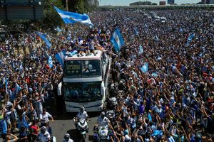 Argentina send 'a thousand apologies' as World Cup victory parade is cut short due to huge crowds