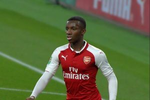 Arsenal striker Eddie Nketiah 'working hard' amid Gabriel Jesus absence