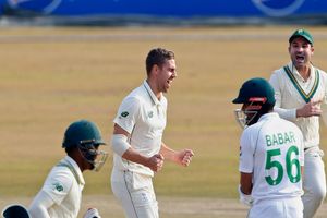 Watch: South Africa pacer Anrich Nortje gets hit by Spidercam, reacts after the blow