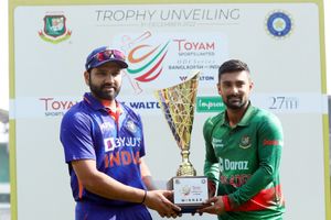 India vs Bangladesh: 27th Sports sign Toyam Sports as title sponsor; Rohit-Litton unveil trophy in Dhaka