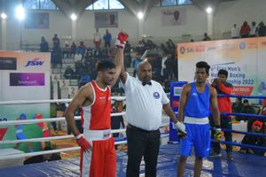 Men's National Boxing Championships: Manish Kaushik, Hussamuddin and Gaurav Solanki punch their way in QF