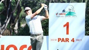 Hero Indian Open: Birdie blitz takes Germany's Paul ahead of Baisoya, holds clubhouse lead