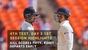 India vs Australia 4th Test Day 3: Gill notches up fine fifty, Rohit squanders opportunity in morning session