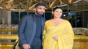 Fans slam Jasprit Bumrah after bowler spotted with wife attending function