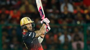 Watch - Faf Du Plessis Hits 115m Six Outside M Chinnaswamy Stadium
