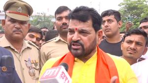 Wrestlers' Protest: Brij Bhushan Sharan Singh submit statement to Delhi Police on sexual misconduct charges