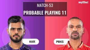 KKR vs PBKS Playing 11 IPL 2023: Probable Lineup of Kolkata Knight Riders and Punjab Kings For Match 53