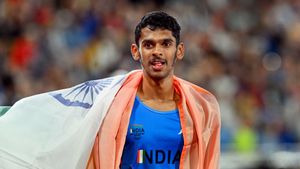 M Sreeshankar jumps 8.29m to win gold in USA; result won't be considered for World Championship qualification