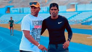 Praveen Chithravel surpasses triple jump national record with 17.37m jump; ratification awaited