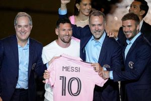 ‘The best player to ever don boots’: Lionel Messi unveiled to Inter Miami’s fans