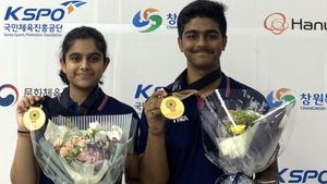 ISSF Junior World Championship: Gautami, Abhinav bag Gold for India in 10m Air Rifle Mixed Team event
