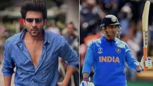 Fan asks MS Dhoni to pose in Kartik Aaryan style, CSK captain obliges but with a hilarious reaction