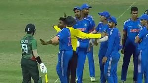 Emerging Asia Cup 2023 IND-A vs BAN-A: Harshit Rana-Soumya Sarkar engage in verbal spat - Watch