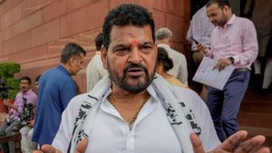 Hugging a woman without sexual intent not an offence - Outgoing WFI chief Brij Bhushan Singh tells court