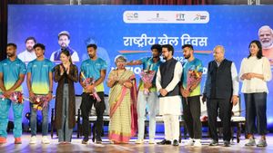National Sports Day 2023: Indian men's 4x400m relay team felicitated for creating history in Budapest