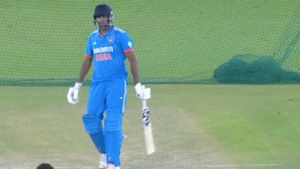 Ashwin spotted doing batting practice at centre wicket moments after India's 5-wicket win vs Australia in Mohali