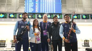 Asian Games 2023: Indian 10m Air Rifle Team Strikes Gold with Record-Breaking Performance